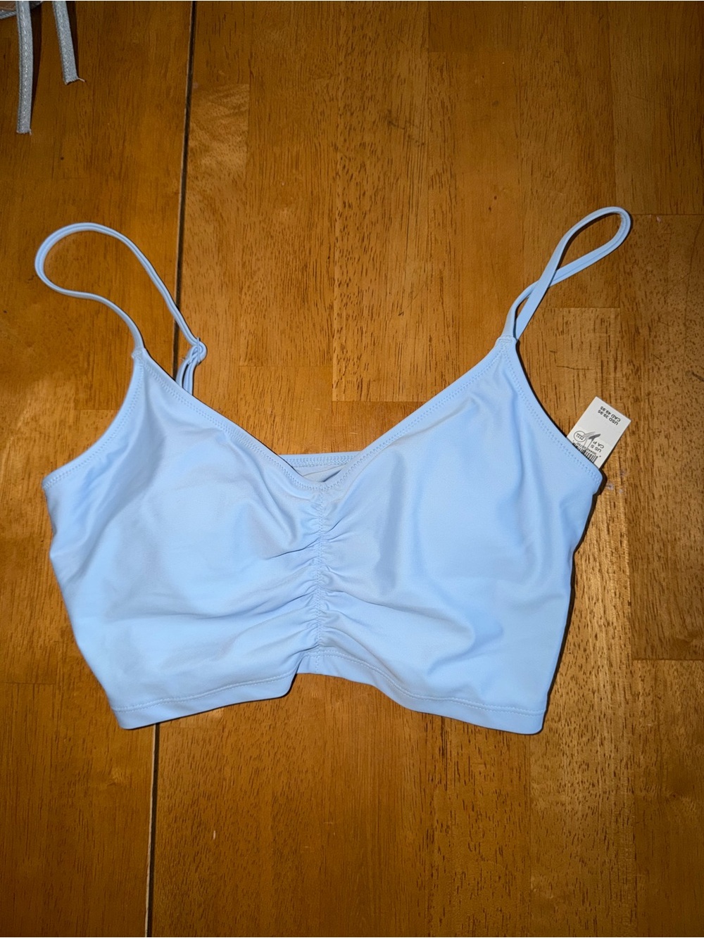 Aerie Light Blue Ruched Bralette
